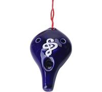 Instrumentos Musicales, Ocarina, Cerami De 6 Agujeros Flauta De Instrumento De Esmalte De Alto Intercambio Hermoso Flauta De Ocarina for Principiantes (Color : A) (Color : B) (Color : Blu)