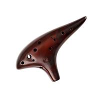 Instrumentos musicales, Ocarina, CeramiFlute ardiente de 12 hoyos Ocarina A Tocar Ocarina de 12 hoyos Instrumento estudiantil Ocarina Flauta (Color : Dark brown) (Color : Dark Brown)