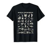 Instrumentos Musicales Vintage Chart Band Orchestra Teacher Camiseta