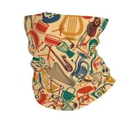 Instrumentos, Notas Musicales, Música Clásica Cuello Bufanda Viento Polvo Prueba Bandana Durable Pasamontañas para Mujer Senderismo Correr 25X50Cm
