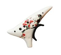 Instrumentos ocarinas de cerámica, Dolomite Clay 12 Hole Alto C Ocarina for principiantes y profesionales