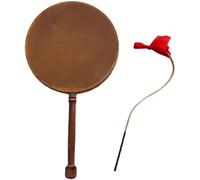 Instrumentos tibetanos de danza para instrumentos de rendimiento con mangos de tambores