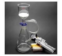 Instrumentos y Equipos de Laboratorio Aparato de succión de laboratorio de 1000 ml, embudo de 200 ml, matraz de 1 l con bomba de vacío y papel