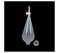 Instrumentos y Equipos de Laboratorio Embudo separador de plástico PP con pistón de PTFE (1 unidad, 125 ml, 250 ml, 500 ml y 1000 ml)(250ml type-2)