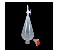 Instrumentos y Equipos de Laboratorio Embudo separador de plástico PP con pistón de PTFE (1 unidad, 125 ml, 250 ml, 500 ml y 1000 ml)(500ml type-1)