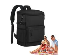 Insulated Backpack Cooler - 30 Can Leakproof Thermal Backpack with Waterproof Design | Lightweight Travel Cooler Bag for Lunch, Picnic, Beach, Work, Camping, Outdoor Trips and Food Storage