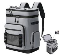 Insulated Backpack Cooler, Cans Beach Backpack, 12,2 x 7,87 x 17,72 pulgadas Leak Proof Lunch Bag, Ice Chest Storage, Hiking Carrier for Trip, Outdoor, Fishing, Shopping, Travel, Picnic, Work