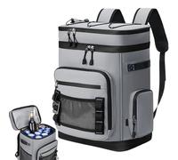 Insulated Backpack Cooler, Leakproof Ice Chest, 48-Can Storage Bag, High-Capacity Design, Adjustable Shoulder Straps, Multi-Pocket Layout, Perfect for Hiking, Picnic, Travel, 12.2x7.87x17.72 Inches