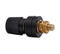 Insulated Brass Terminal para m6 100A for Welding Generator Insulated(black)
