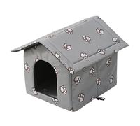 Insulated Cat House Shelter - Insulated Shelter with Door, Warm Outdoor Pet House, Cold Weather Cat Bed with Waterproof Door Winter Supplies, Durable Home, Multi Color