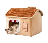 Insulated Cat Shelter, Multipurpose Cozy Cat Cabin, Weatherproof Cat Shelter, Reusable Warm Cave Nest, 43x36x34cm / 16.93x14.17x13.39 Inches for Indoor Small Pets Cats