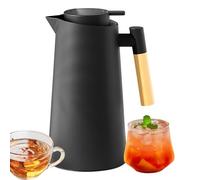 Insulated Coffee Carafe - 1000ml Glass Lined Thermal Pitcher | Water Pitcher And Tea Jug | Durable Heat Retention Dispenser For Home Kitchen Commercial Bedside Camping Travel And Outdoor Daily Use