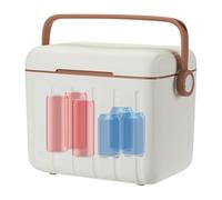 Insulated Cooler, 6l Outdoor Cooler Box, 10.63x9.45x7.48 Inches Compact Heavy Duty Portable Ice Chest for Drinks, Daily Hiking, Gym, Camping, Sports, Barbacoa, Travel, Beach