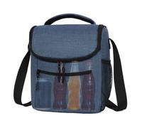Insulated Cooler Bag, Travel Cooler Backpack, Thermal Lunch Carrier, Soft Insulation, Leakproof Design, Lightweight Portable Chiller for Camping Picnic Hiking Outdoor Activities 9.45x1.97x10.63 Inches
