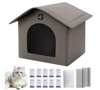 Insulated Cooling Cat House, Portable Kitten Shelter with Absorbent Bags, Ice Pack Included, Great for Indoor Pets Dogs Providing Comfortable Temperature Controlled Resting Space