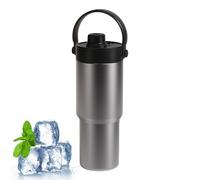 Insulated Cup with Straw - 735ML Insulated Straw Cup,Large Capacity Flat Bottom Leakproof Vacuum Mug Ceramic Coated Liner for Coffee Hot Milk Kids Adults Beach Camping