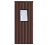 Insulated Door Curtain,Windproof Insulated Door Curtain,With Windows,3Cm Thick,Indoor Insulation,For Balcony Doors Living Room Cellar Doors, HUANGHAIQIU