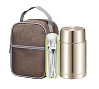 Insulated Food Container Stainless Steel Vacuum Jar - 1200 ml Leakproof | Lunch Box Contenedores para Camping Sports Sea Beach Outdoor Hiking Climbing Travel Summer Work Long Drive