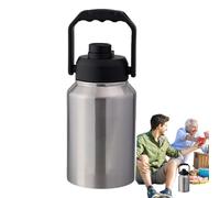 Insulated Ice Bucket, 2L Ice Storage Container, 5,31 x 13,39 pulgadas, portátil Beverage Holder, Water Bottle with Handle for Hotel Travel Fishing Kitchen Pool Camping and Picnic Use