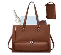 Insulated Laptop Tote - Professional Work Bag, Multi-Compartment Organizer with Lunch Storage, Carry Bag with Pockets, Stylish College School Travel Business Road Trip, College Road Trip for Women