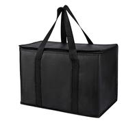 Insulated Meal Bag, Lunch Box Container, Lightweight Material Stain Resistant Strong Handles Secure Closure Versatile Usage Wide Opening, Cooler Bag for Groceries, Food Delivery, Catering, Pizza Warme