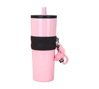 Insulated Mug, Coffee Tumbler, 800ml Anti-Fall Heat Retaining Reusable Stainless Steel Water Bottle with Lid and Straw for Business Trips Work Gym Car Outdoor, 3.35x3.35x9.06 In