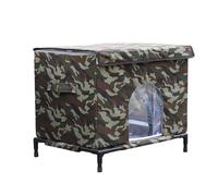 Insulated Outdoor Cat Houses Waterproof Warm Tents nests Raised Base Winter Outside Patio Balcony Dog Kitten Chicken Bunny Animal Shelter