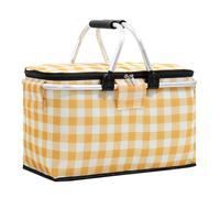 Insulated Picnic Basket - de Almuerzo Grande, multiraya, Plegable, Duradera a Prueba de Carretera, Reutilizable Grocery Box | Backpack for Food Storage Hard Liner Upright Standing Box