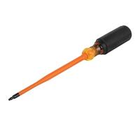 Insulated Screwdriver, 1000V Slim Profile Tip, 1 Square with 6-Inch Shank, Cushion-Grip Handle Klein Tools 6986INS