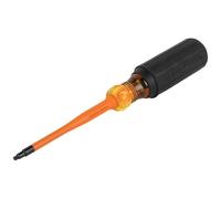 Insulated Screwdriver, 1000V Slim Profile Tip, 2 Square with 4-Inch Shank, Cushion-Grip Handle Klein Tools 6944INS