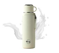 Insulated Vacuum Bottle - Leak-Proof Hot Mug, Double-Wall Flask with 1L Size, Thermal Bottle with Straw Design, Drinkware, Travel Gear for Home Office School Camping Hiking Biking Backpacking Fishing