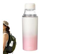 Insulated Water Bottle 450ml Leakproof Insulated with Tea Strainer Non-Slip