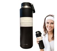 Insulated Water Bottle, Sports Water Cup, 3.23x3.23x9.8 Inches, Steel Drinkware, 24 Oz Leak Proof Beverage Container for Kids, Adults, Teens, Gym, Outdoor, Camping, Cycling