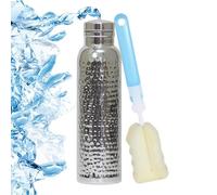 Insulated Water Bottles, Leakproof Travel Mug, Double Wall Vacuum Bottle with 620ml Capacity, Reusable Hydration Flask for Fitness, Gym, Travels, Studio, School, Men, Women, Outdoor, Black