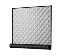 Insulated Window Cover - Thermal Blackout Curtain | Heavy Duty Oxford Cloth with Roll-Up Design Blocks Heat and Light Reduces Noise Fits 39x71inch Window Ideal for Dorm Bedroom Apartment