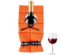 Insulated Wine Carrier - Nautical Bottle Bag for Travel | Polyester Fabric with Thermal Lining, Lightweight Single Compartment Holder, Outdoor Party Accessory, Liquor Supplies for Beach Picnic Events