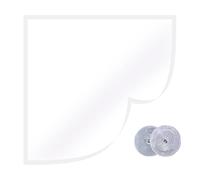 Insulating Window Film - Thermal Reusable Weatherproof Film | Window Seal Kit with Tape for Indoor Outdoor Use on Rv Patio Attic Basement Livingroom Bedroom Energy Saving Winter, 150x150cm White