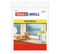INSULATION Burlete de gomaespuma universal (Blanco, 10 m x 15 mm x 5 mm, Desajustes de 1 - 5 mm)
