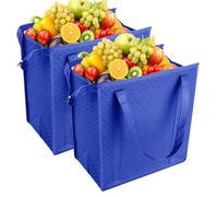 Insulation Take Away Bags 2-Piece - Aluminum Foil Foldable Pouch Large Bag