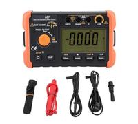 Insulation Tester Megohmmeter 50V to 2500V Insulation Resistance Meter 100GOhm 1.3mA Short Circuit Current with Overload Protection for Electrical Equipment Maintenance Testing and