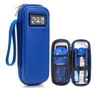 Insulin Cooler Travel Case with Temperature Display, Insulin Travel Case TSA Approved (Blue)