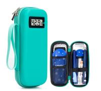 Insulin Cooler Travel Case with Temperature Display, Insulin Travel Case TSA Approved (Green)