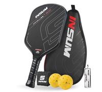 INSUM Palas de Pickleball T800, aprobadas por USAPA, Fibra de Carbono termoformada, Mejora el Control de Puntos Dulces y Potencia híbridas de Pickleball