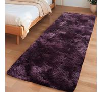 Insun Alfombra Salon de Pelo Largo, Rug Moderna Mullida Antideslizante, Tapete Lavable para Habitación, Dormitorio, Pasillo Teñido Anudado Ciruela 275 x 365 cm