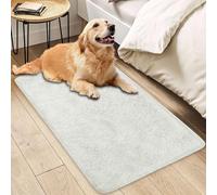 Insun Alfombras Rectángulo Salon, Tapete Pelo Largo de Habitacion Dormitorio Lavable Antideslizante Crema 275 x 365 cm