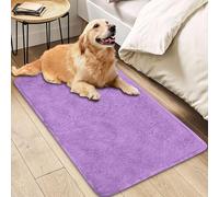 Insun Alfombras Rectángulo Salon, Tapete Pelo Largo de Habitacion Dormitorio Lavable Antideslizante Púrpura Claro 60 x 245 cm