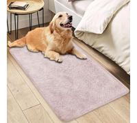 Insun Alfombras Rectángulo Salon, Tapete Pelo Largo de Habitacion Dormitorio Lavable Antideslizante Rosa Claro 275 x 365 cm