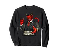 Insurance Devil | Protesta Humor Satanás Mal Codicia Corporativa Sudadera