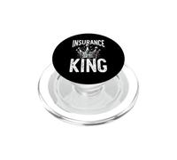 Insurance King CSR Claims Adjuster Services Gift For Him PopSockets PopGrip para MagSafe