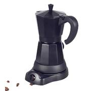 InSyoForeverEC Cafetera Eléctrica 300ML para 6 tazas con Fondo separado Espresso Cafetera Moka Coffee Machine color negro